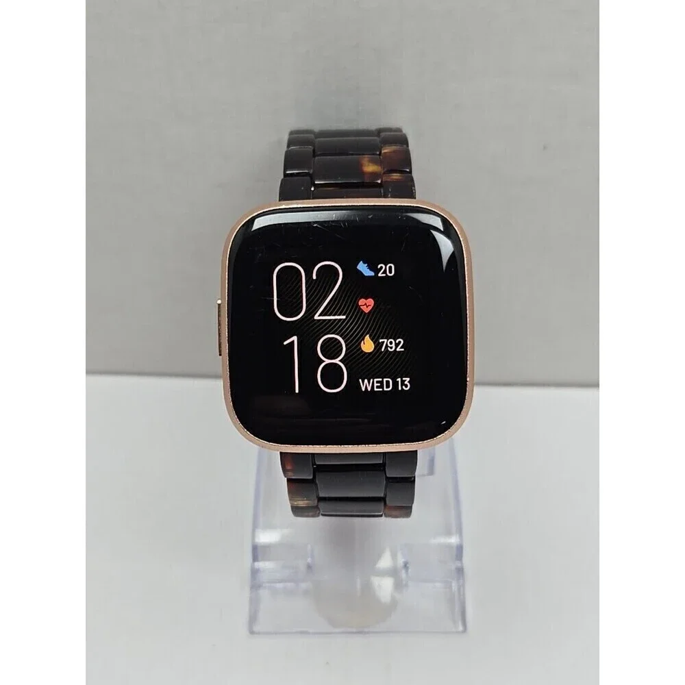 Fitbit Versa 2 Smartwatch Rose Gold 40mm Alexa WR50 Always On Display No Charger